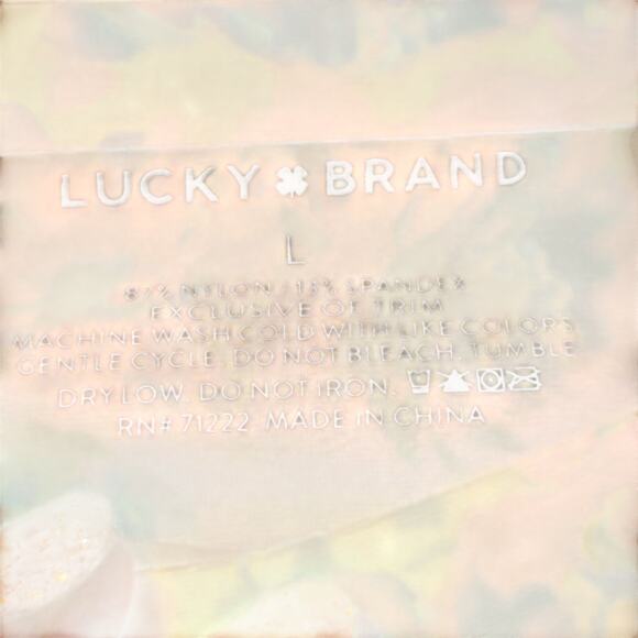 Lucky Brand NWT 5 pk no show hipster panties nylon spandex‎ blend L - Picture 6 of 10